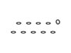 Unbekannt Spacer Trek-Electra Washer 9ODx4.3IDx1.0T Black 10