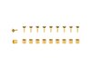 Tektro Brake Part Tektro Hose Fitting Kit 5.5mm Gold 10 P