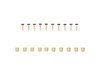 Trek Brake Part Tektro Hose Fitting Kit Gold 10-Pack